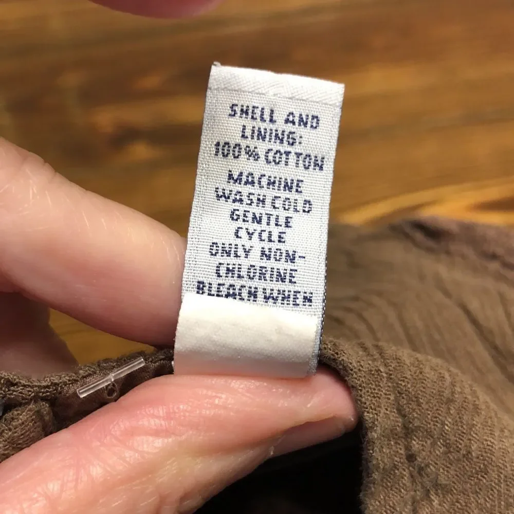NWOT GAP Brown Cotton Lined Dress with Bloomers